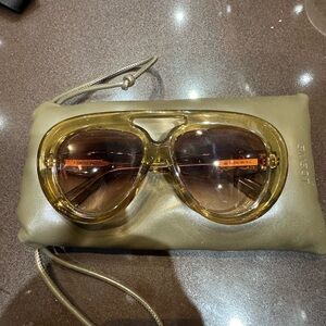 Loewe Transparent Gold Sunglasses